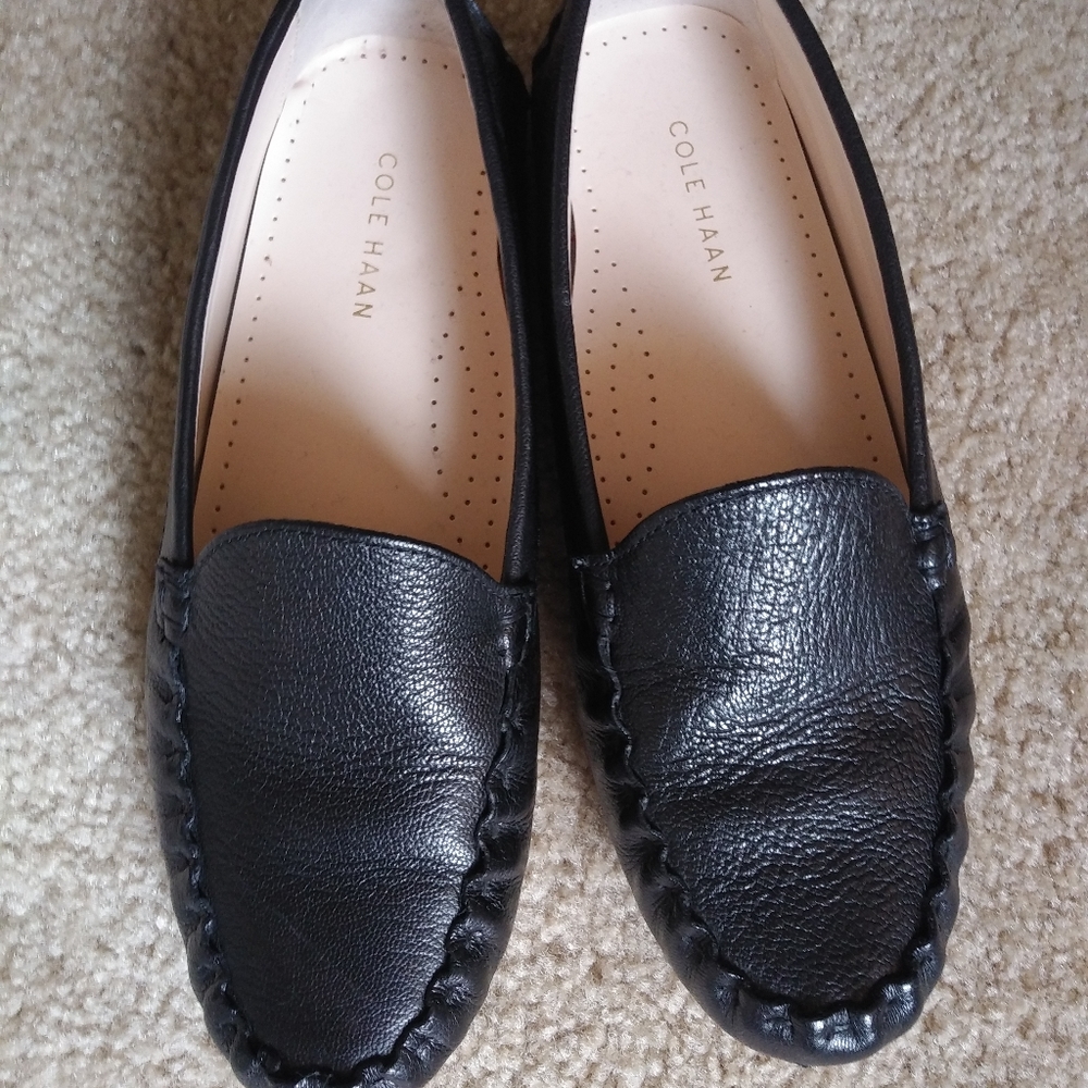 Cole Haan Evelyn Driver Loafers Sz 6 Black